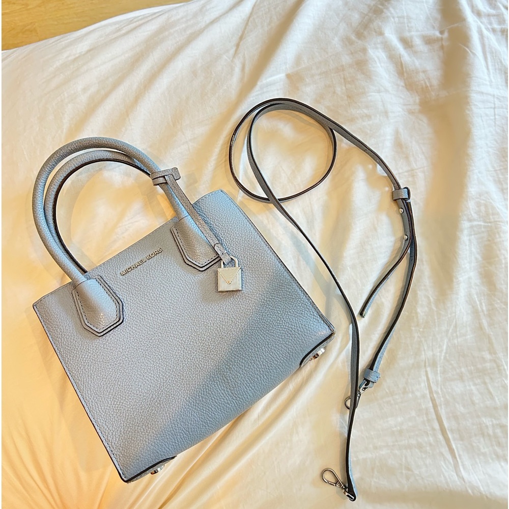 Michael Kors - Small Leather Crossbody Bag (Pale Blue)